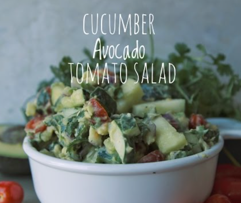 avocado cucumber salad